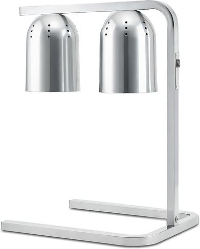 Winco Bulb Professional Free Standing Heat Lamp, Twin,Aluminum in Kuwait