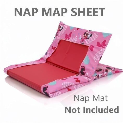 Everything Kids Disney Minnie Mouse Preschool Nap Mat Sheet, Pink in Kuwait