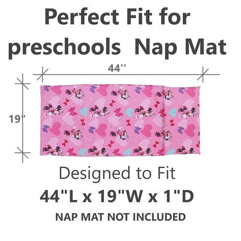 Everything Kids Disney Minnie Mouse Preschool Nap Mat Sheet, Pink in Kuwait