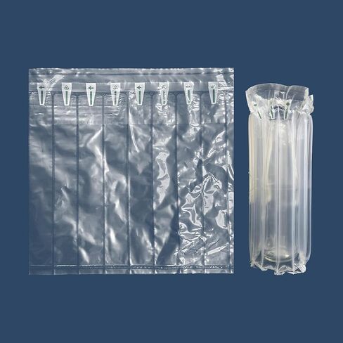 Bubble Cushioning Wrap Roll, 11.8 inch x 164 Feet Inflatable Air Column Wrap for Heavy Duty Packing and Shipping 50 Microns Thick and Strong Large Air Bubbles for Moving Fragile Items in Kuwait