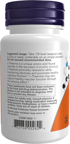 NOW Supplements, L-Theanine Pure Powder, Tension Management*, Amino Acid, 1-Ounce in Saudi Arabia