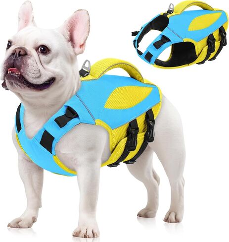 AOFITEE Dog Life Jacket, High Buoyancy Dog Life Vest for Swimming, XS in Saudi Arabia