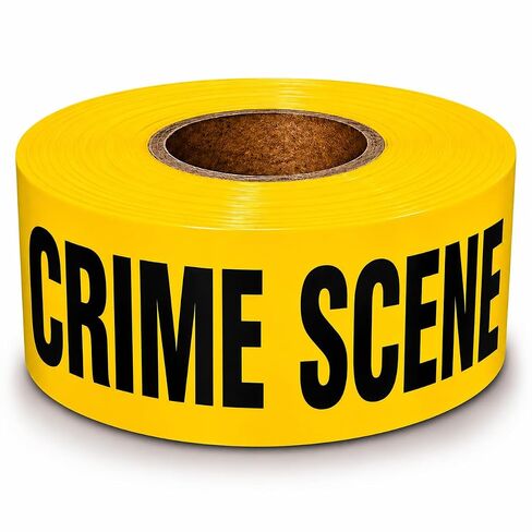 ATERET Crime Scene Do Not Cross Tape 3 inch x 1000 feet, Hazard Safety Tape, Construction Tape for Danger/Hazardous Area, Ideal Use for Halloween Decorations, Party, Work-Site in Kuwait