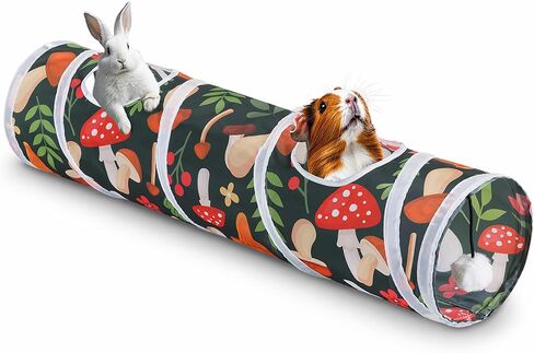 Rabbit Toys, Large Bunny Hideout Tunnel and Tube for Rabbit Guinea Pig Chinchilla Ferret Rat in Kuwait