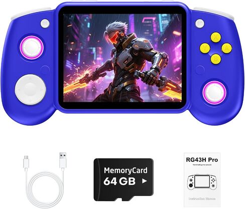RG43H Pro Retro Handheld Game Console,Dual Game System,Powerful RK3562 Chip in Kuwait