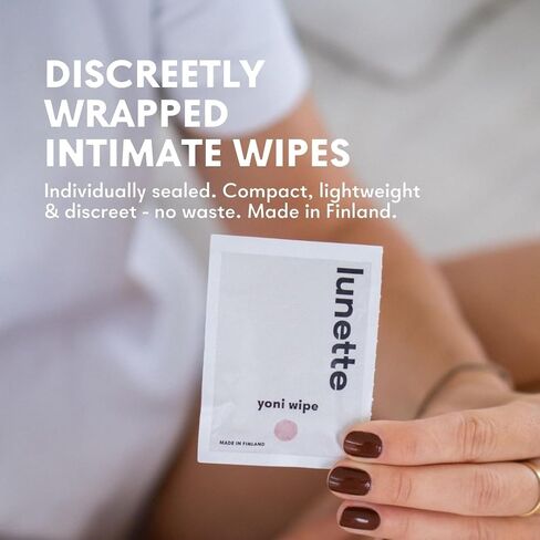Lunette Intimate Wipes, Wet Wipes for When Life Gets Messy, 50 Ct Pack in Saudi Arabia