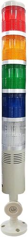 YJINGRUI LED Industrial Signal Tower Light 5 Colors Flash LED Light with Buzzer Alarm Warning Lamp for CNC Machines (DC12V) in Kuwait