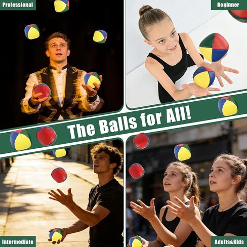 ddseexhe12 Pcs 2" Juggling Balls for Beginners,Four Sided Leather Matching in Saudi Arabia