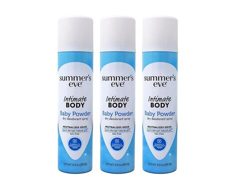 SUMMER'S EVE Feminine Deodorant Spray-Baby Powder-2 oz, 2 ct (Quantity of 4) in Saudi Arabia