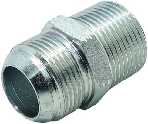 CDQBWKJGFJ 2 قطعة محول الأنابيب 1/4 "ذكر 37 درجة مضيئة JIC x 1/4" ذكر NPT مطلي الصلب الهيدروليكية المناسب in Kuwait