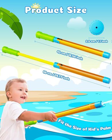 Water Gun Squirt Toys for Kids Adults- 4 Pack Water Blaster 40ft Squirt Gun for Age 3-4-5-8-12 Girls Boys, Fun Water Squirter Toy for Swimming Pool Beach Summer Outside Party Yards Games Outdoor in Kuwait