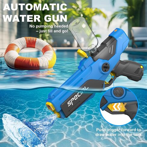 Pakoo Electric Water Gun for Adults Kids, 32FT Long Range & LED Lights in Saudi Arabia