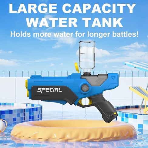 Pakoo Electric Water Gun for Adults Kids, 32FT Long Range & LED Lights in Saudi Arabia