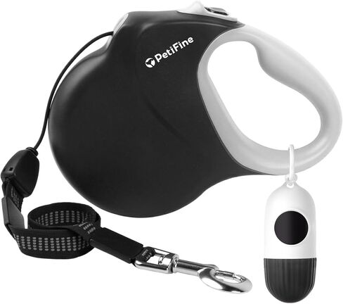 PetiFine 30FT Retractable Dog Leash with Poop Dispenser for Large Dogs 50kg in Saudi Arabia