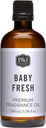 P&J Fragrance Oil | Baby Fresh Oil 100ml - Candle Scents for Candle Making, Freshie Scents, Soap Making Supplies, Diffuser Oil Scents in Kuwait