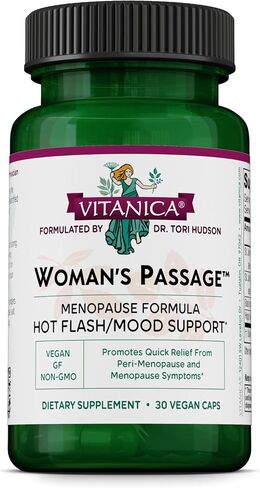 Vitanica - Woman's Passage - Menopause Support - 30 Vegetarian Capsules in Saudi Arabia