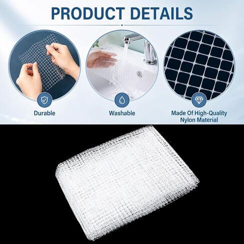 Fish Tank Mesh,3.9 X 4.9 Feet Clear Aquarium Mesh Netting Material in Kuwait