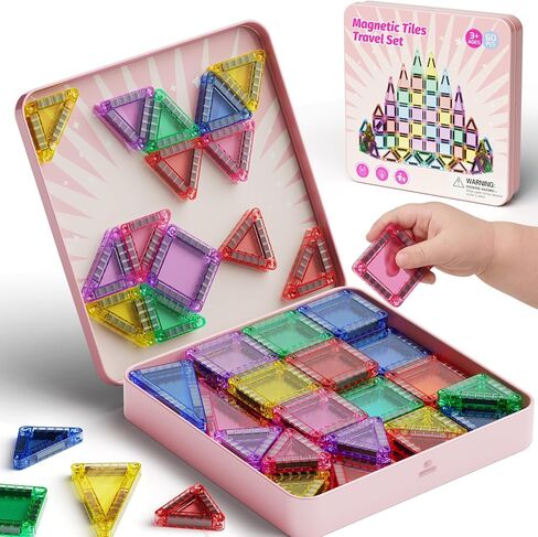 Travel Magnetic Tiles for Kids Car Games Road Trip Essentials in Kuwait