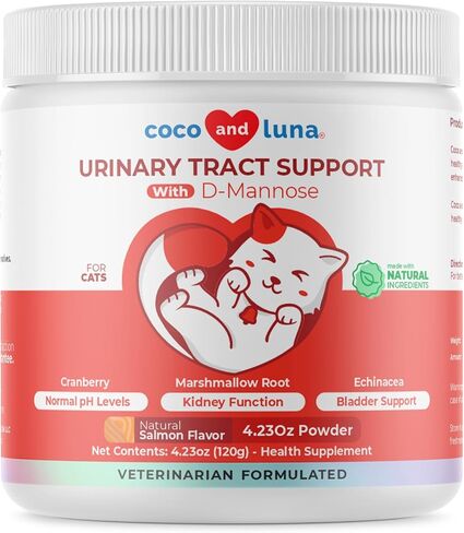 Cranberry Supplement for Cat UTI Treatment & Bladder Support with D-Mannose in Kuwait