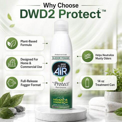 Protect™ Home & Commercial Mold-Treatment Plant-Based Mold-Odor Remover Fogger Treatment - eco-friendly solution for a safer and healthier living and working space (8 oz.) in Kuwait