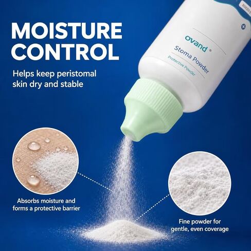 Stoma Powder，Protects Skin Keep Dry Ostomy Powder (2 Bottles) in Kuwait