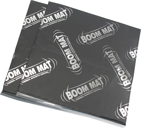 Design Engineering 050206 Boom Mat Sound Damping Material with Adhesive Backing, 12.5" x 24" x 2mm (Pack of 6) in Kuwait