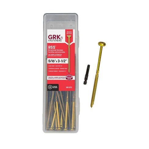 براغي هيكلية 100 مسمار في كل عبوة من GRK ICC-ESR-2442 HandyPak 5/16 بواسطة 4 بوصات in Kuwait