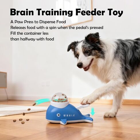 PAWISE Interactive Whale Dog Puzzle Toy & Cat Slow Feeder Food Dispenser in Kuwait