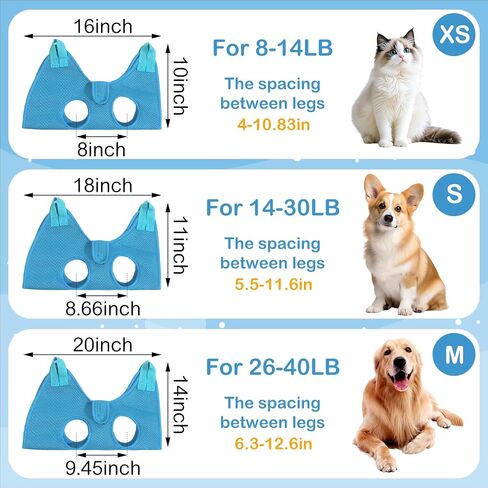 JIURUN Dog Grooming Hammock Harness (S), Dog Sling for Nail Trimming, Hanging Harness Holder for Nail Clippers, Pet Comb Bat Costume Wings for Cats Dogs in Kuwait