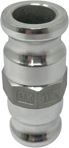 Gloxco Aluminum Type AA Cam and Groove Spool Adapter, 2" Male Camlock x 3" Male Camlock (CAM-2030-AA-AL) in Kuwait