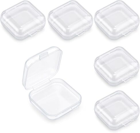 6 PCS Plastic Clear Ear Plug Case, 1.8cm Mini Thicken Earplug Holder Case in Kuwait