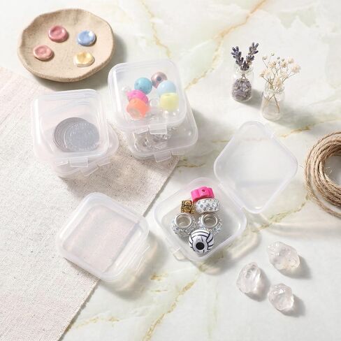 6 PCS Plastic Clear Ear Plug Case, 1.8cm Mini Thicken Earplug Holder Case in Kuwait