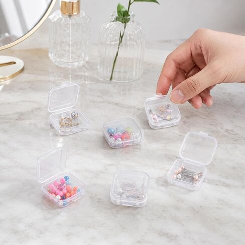 6 PCS Plastic Clear Ear Plug Case, 1.8cm Mini Thicken Earplug Holder Case in Kuwait