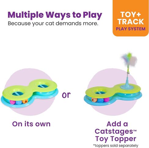 Catstages Infinity Ball Track for Cats, 3 Balls Included, 17.4" in Saudi Arabia