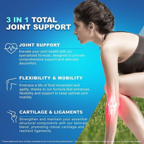 Cetyl Myristoleate - Omega 5 Fatty Acid - Ultra Support for Relief from Joint Discomfort and Stiffness - Also Includes Glucosamine, MSM & Hyaluronic Acid - 80 Capsules in Kuwait