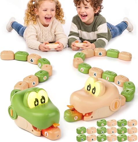 2-Player Magnetic Snake Game, Remote Control Snake Toy with Lights & Sounds in Kuwait