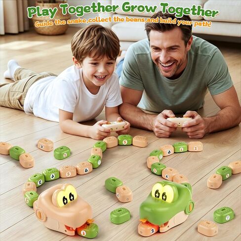 2-Player Magnetic Snake Game, Remote Control Snake Toy with Lights & Sounds in Kuwait