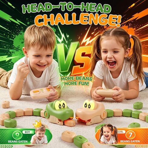 2-Player Magnetic Snake Game, Remote Control Snake Toy with Lights & Sounds in Kuwait