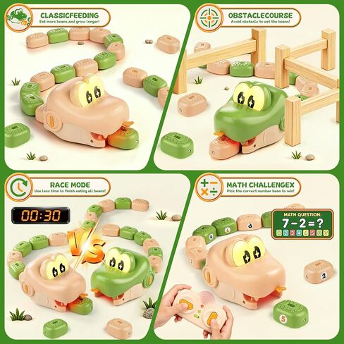 2-Player Magnetic Snake Game, Remote Control Snake Toy with Lights & Sounds in Kuwait