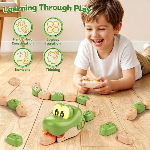 2-Player Magnetic Snake Game, Remote Control Snake Toy with Lights & Sounds in Kuwait