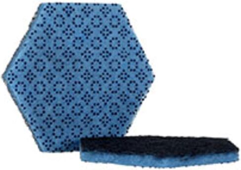 3M Scotch-Brite 09634 وسادة تنظيف منخفضة الخدش 2000 سداسي، أزرق، 5.75 بوصة × 5 بوصة (عبوة من 15 قطعة) in Kuwait
