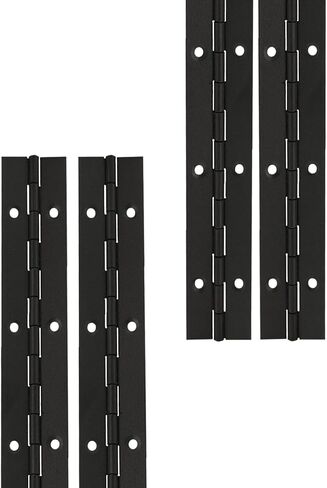 4 Pack 8/12/16/20 Inch Continuous & Piano Hinges, Complete Line Black Stainless Steel 304 Continuous Folding Hinges for Doors, Cabinets, Window in Kuwait