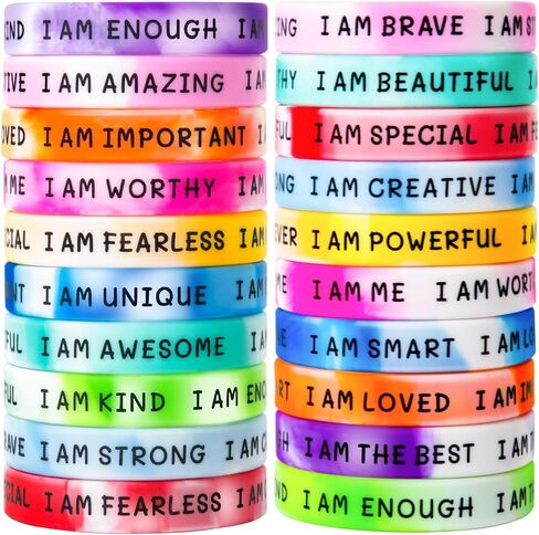 Students Inspirational Rubber Bracelets Fun Motivational Wristbands in Kuwait