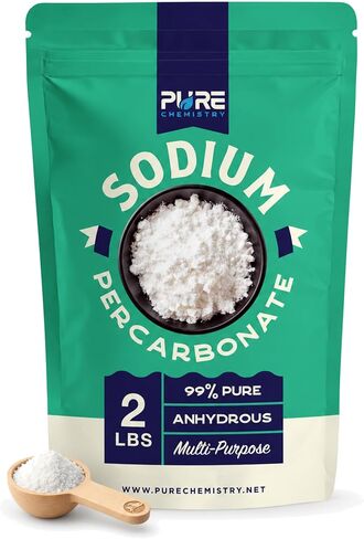 Premium Sodium Percarbonate - 99.9% Pure - Oxygen Bleach Powder - 2 lbs - Multi-Use - Safe in Home - Ecoxall Chemicals in Kuwait