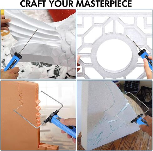 Jhua Hot Wire Knife Foam Cutter Tool Set 4-in-1 Styrofoam Cutter Electric Foam Cutting Tool with 4 Cutting Machine Pen for Arts Handcraft DIY in Saudi Arabia