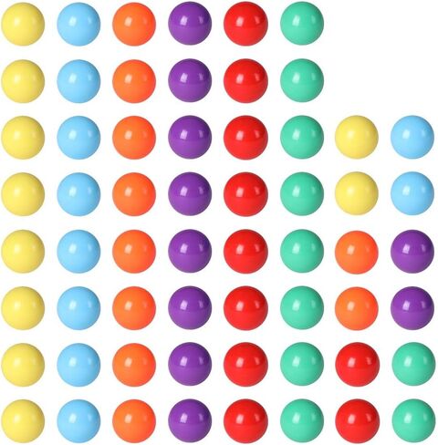 Game Replacement Balls for Chinese Checker,60 Pcs Solid Color Replacement Marbles for Marble Run, Marbles Game,DIY Decoration(5/8 Inch/6 Colors) in Kuwait