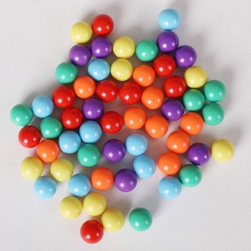 Game Replacement Balls for Chinese Checker,60 Pcs Solid Color Replacement Marbles for Marble Run, Marbles Game,DIY Decoration(5/8 Inch/6 Colors) in Kuwait