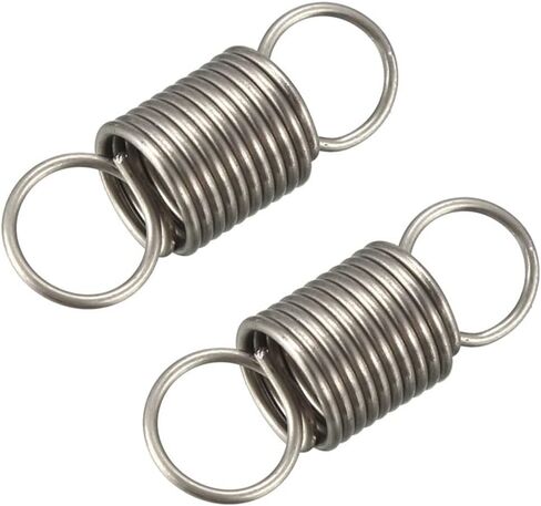 METALLIXITY Extension Spring (0.5x5x15mm/0.02"x0.2"x0.59") 2Pcs, Stainless Steel Tension Spring Wire - for Home Repair Construction Machinery in Kuwait