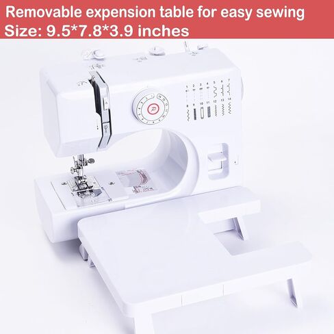 Sewing Machine for Beginners with Extension Table, Portable Mini in Kuwait