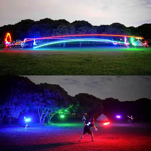TOSY Bundle of 3 - Frisbee 108 LEDs - 2X RGB Black + RGB White in Kuwait